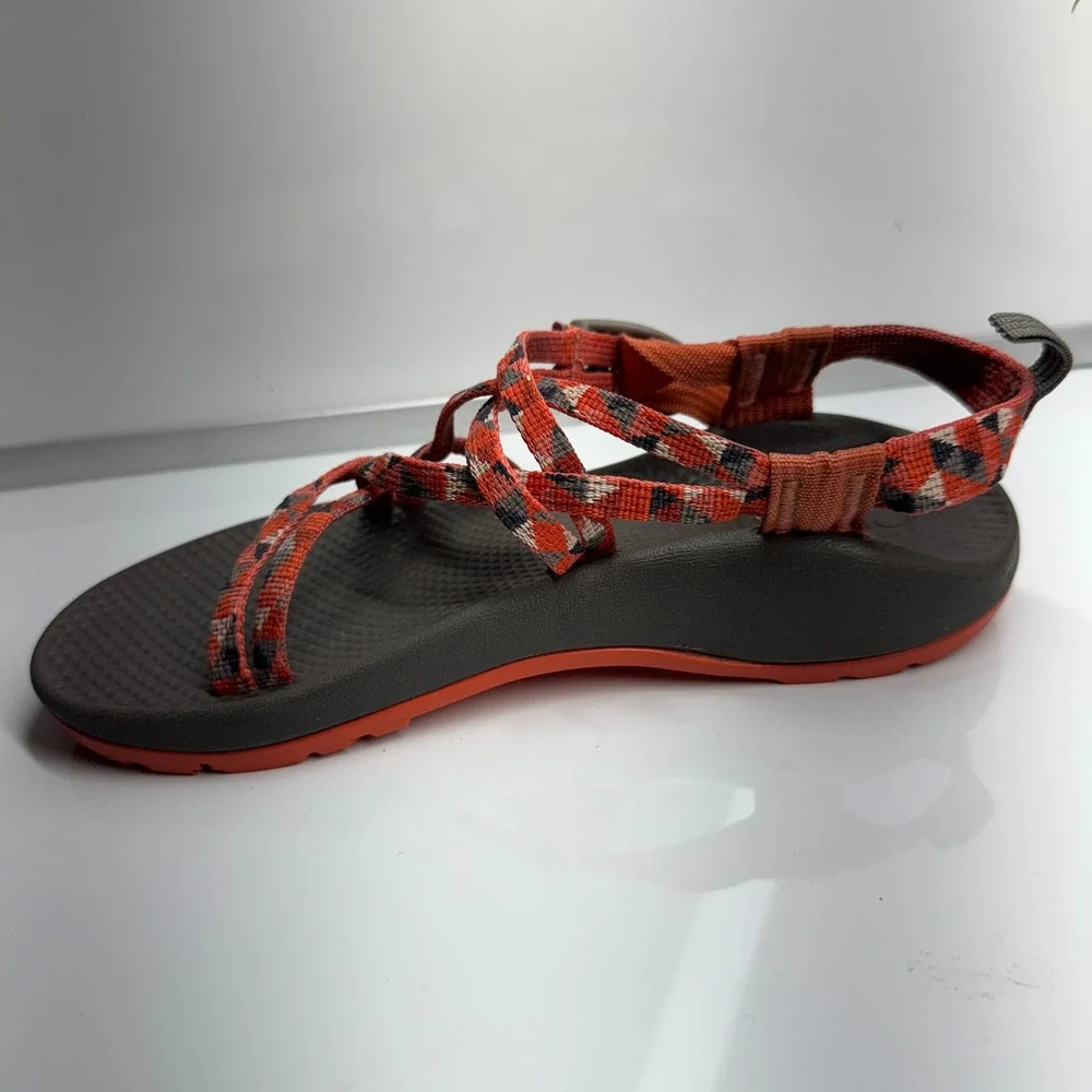 Chaco Z Sandals Youth Rusty Orange Pink Multi Color Strappy Comfort Sport Size 5
